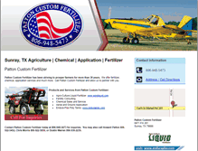 Tablet Screenshot of pattoncustomfertilizer.com